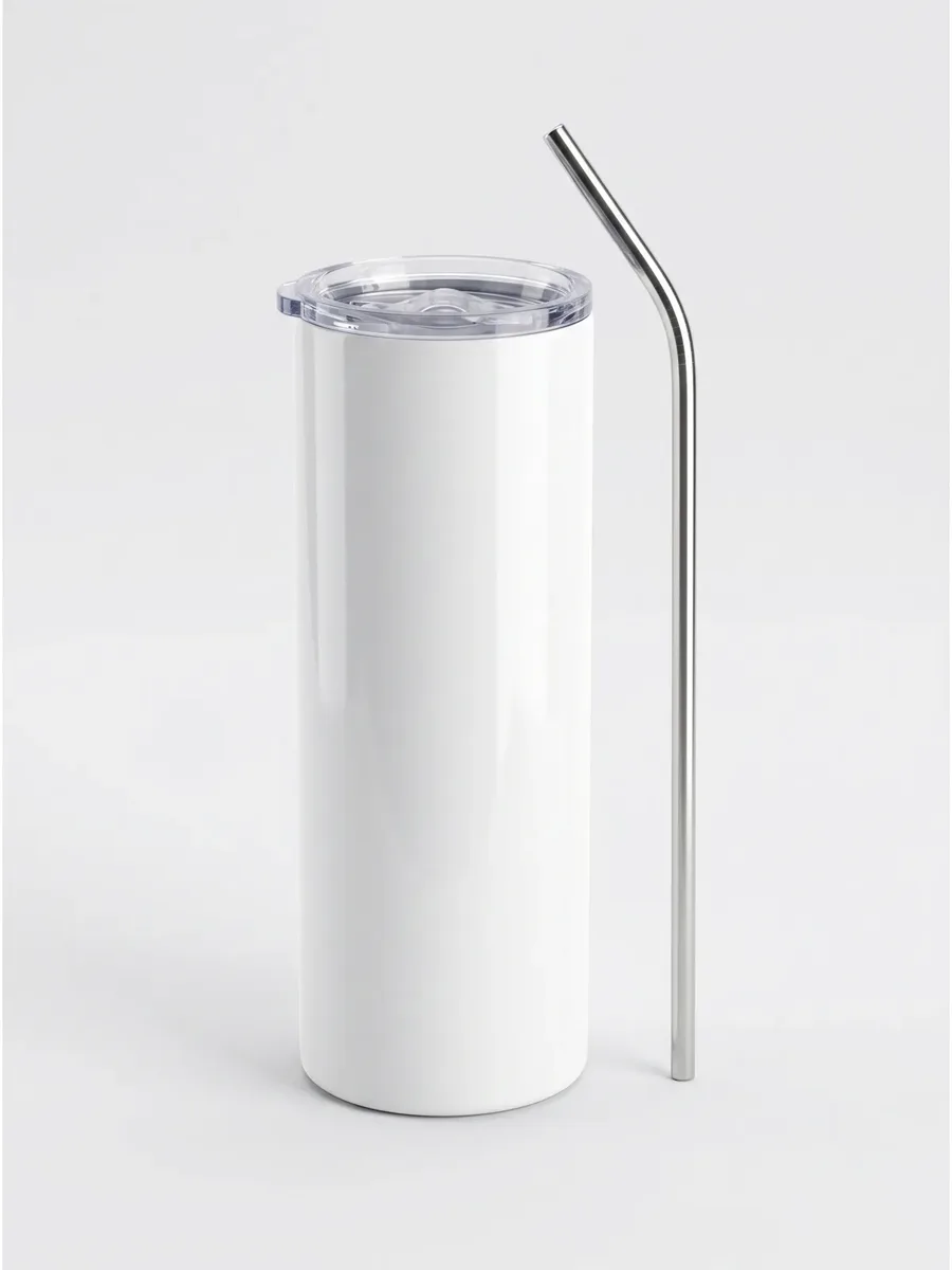 Süblimasyon Pipetli Çelik Termos 600 ml için gövde tam tur logo uygulamalı ürün görseli