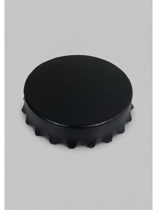 Açacak Magnet Kapak Formlu Siyah için kapak formu üzeri yuvarlak alan logo uygulamalı ürün görseli