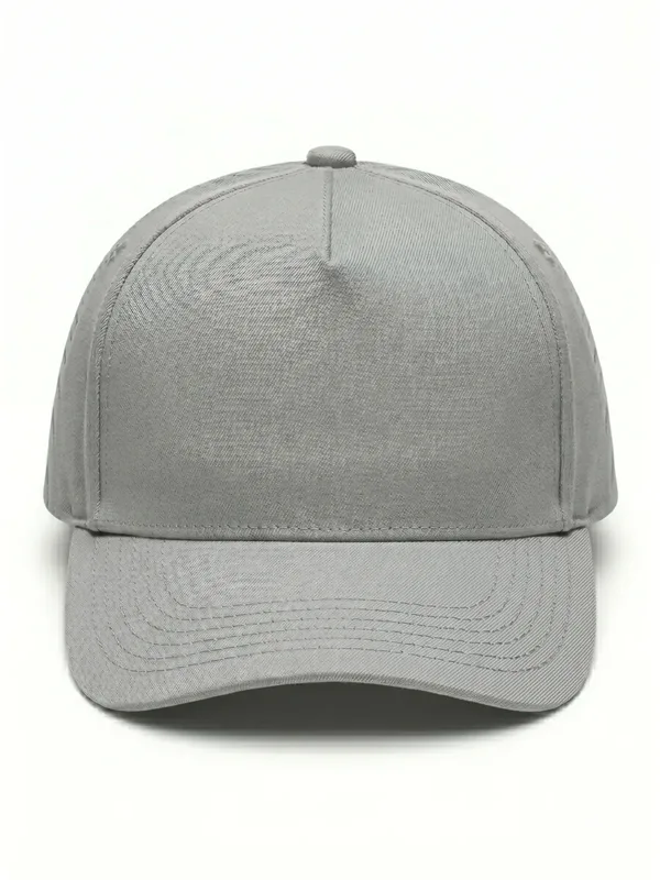 Şapka Polyester Gri için ön panel logo uygulamalı ürün görseli