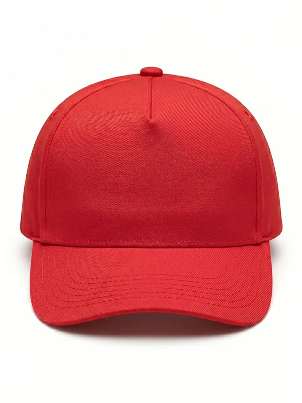 Şapka Polyester Kırmızı için ön panel logo uygulamalı ürün görseli