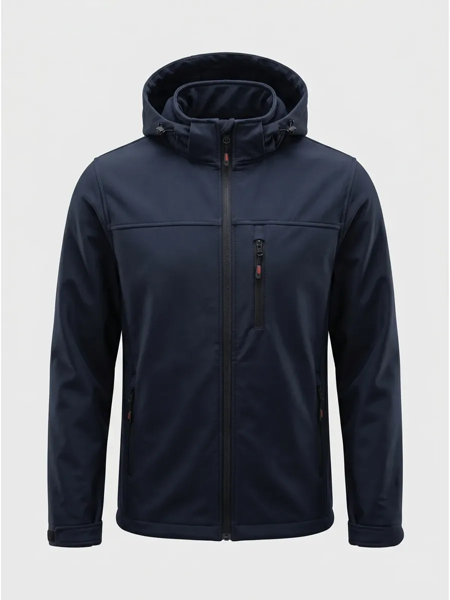 Kapüşonlu Softshell Mont