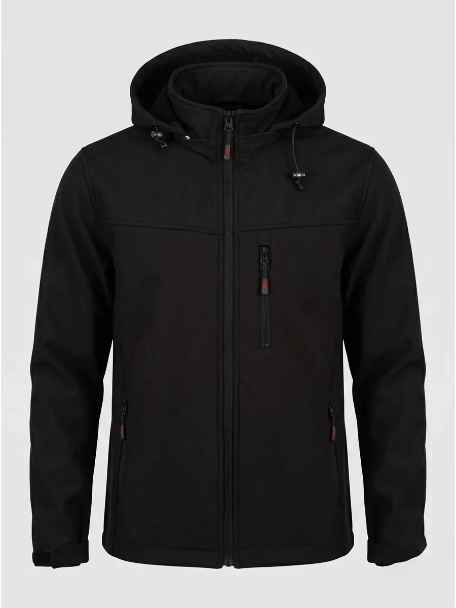 Kapüşonlu Softshell Mont