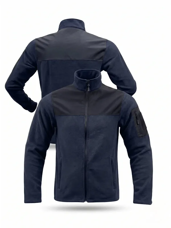 Softshell Robalı Polar Mont Siyah Lacivert için sol göğüs / softshell roba logo uygulamalı ürün görseli