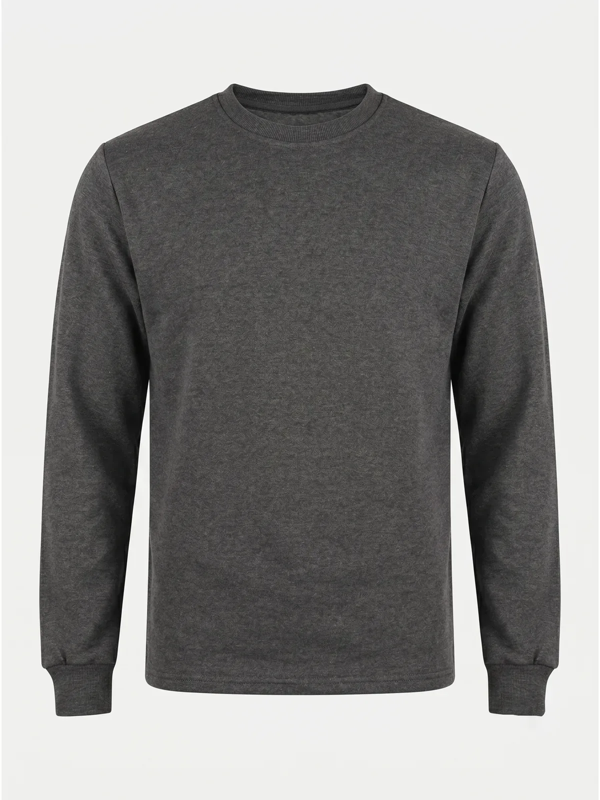 Bisiklet Yaka Sweatshirt Antrasit için göğüs / sırt logo uygulamalı ürün görseli
