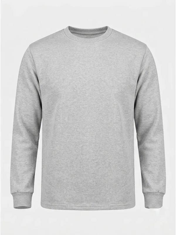 Bisiklet Yaka Sweatshirt Gri için göğüs / sırt logo uygulamalı ürün görseli