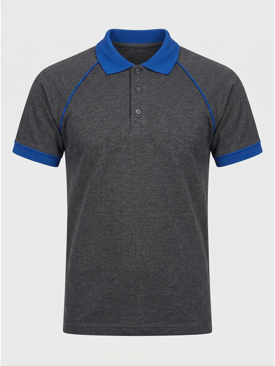 Polo Yaka Tişört Reglan Kol