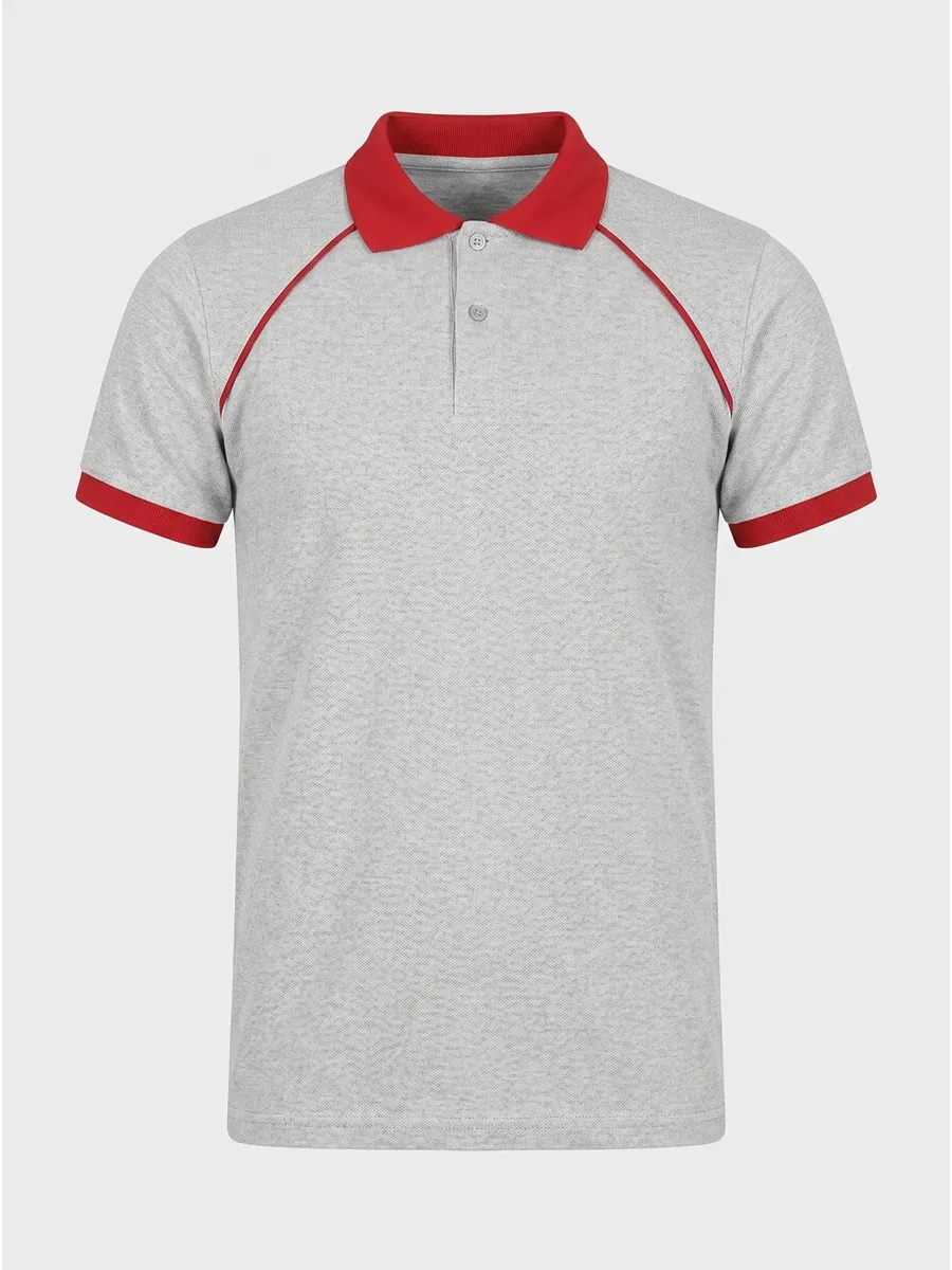 Polo Yaka Tişört Reglan Kol