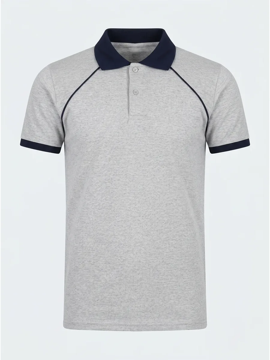 Polo Yaka Tişört Reglan Kol