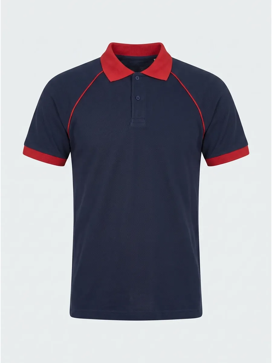 Polo Yaka Tişört Reglan Kol