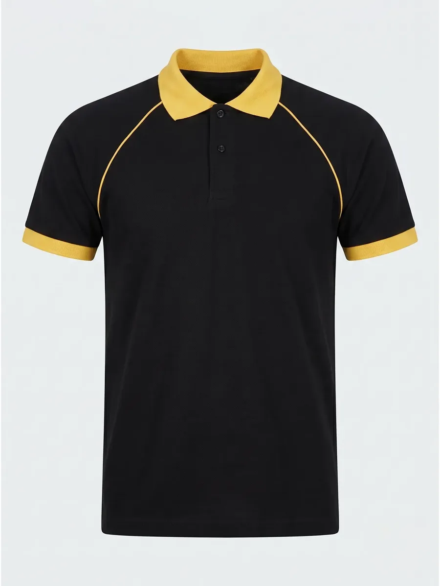 Polo Yaka Tişört Reglan Kol